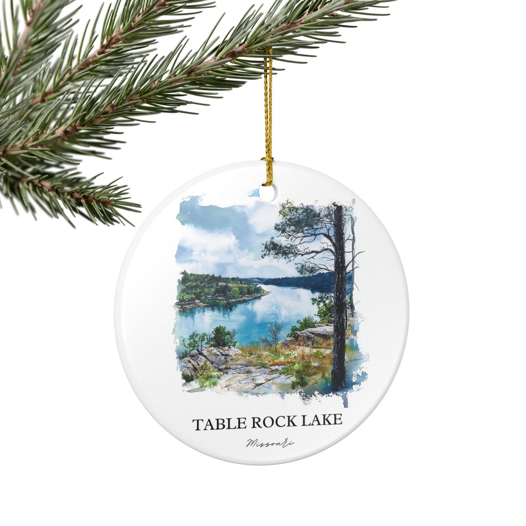 Table Rock Ornament: Unique Table Rock Missouri Souvenir, Missouri Xmas Decor, and Authentic Missouri Gift
