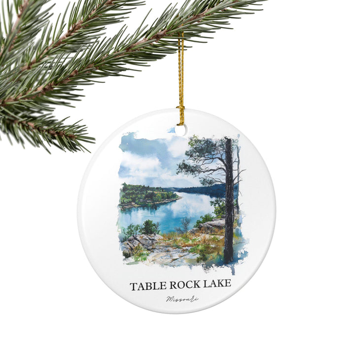 Table Rock Ornament: Unique Table Rock Missouri Souvenir, Missouri Xmas Decor, and Authentic Missouri Gift