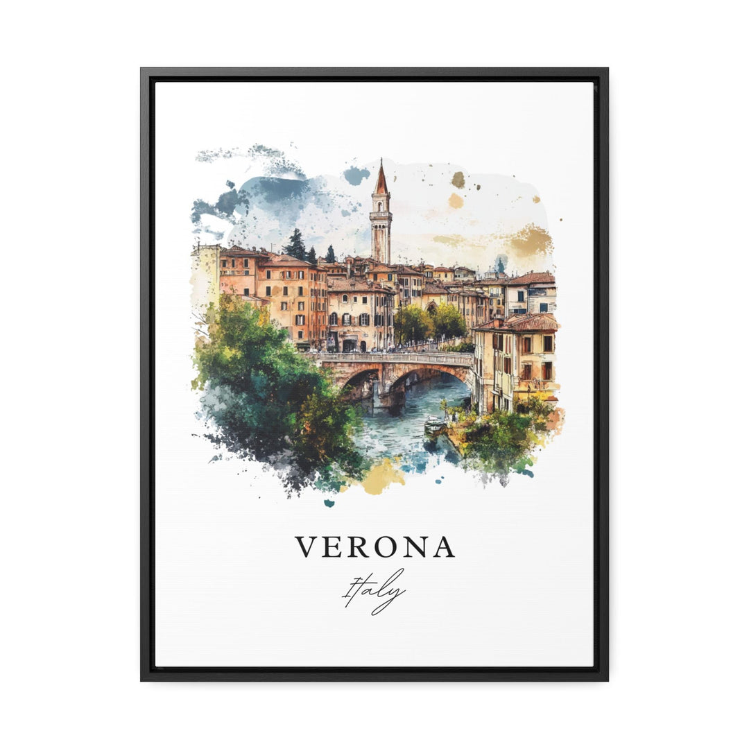 Verona Wall Art, Verona Italy Print, Verona Watercolor Art, Veneto Region Gift,