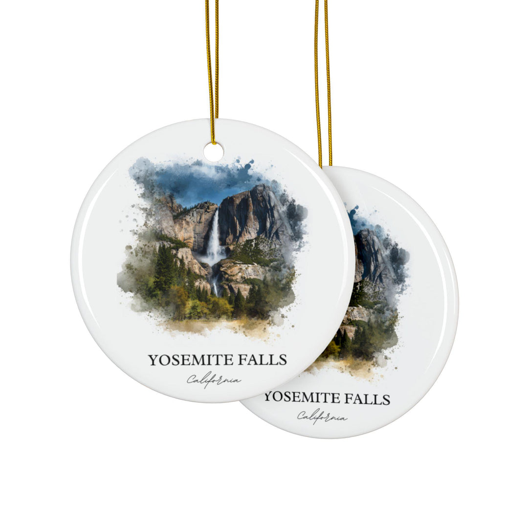 Yosemite Falls Ornament: Unique Yosemite Souvenir, Yosemite Xmas Decor, and Authentic Yosemite National Park Gift