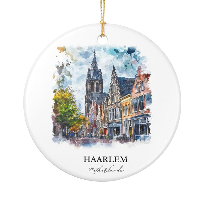 Haarlem Netherlands Ornament: Unique Haarlem Souvenir, Haarlem Xmas Decor, and Authentic Haarlem NLD Gift