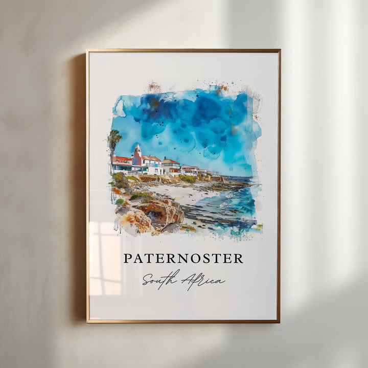 Paternoster Wall Art, Paternoster SA Print, West Coast South Africa Art, Paternoster Gift,