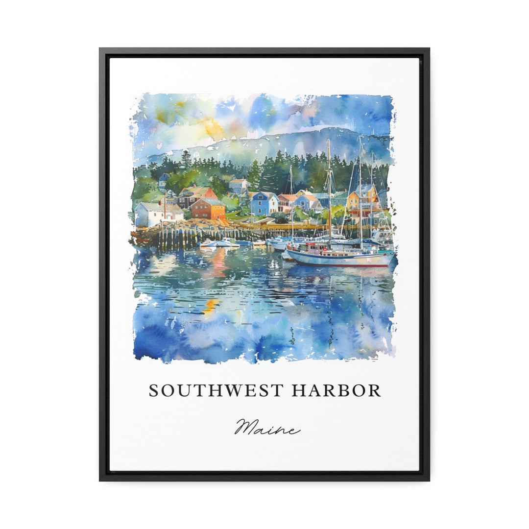 Southwest Harbor Maine Art, SW Harbor ME Print, Mount Desert Island, Hancock County ME Gift,