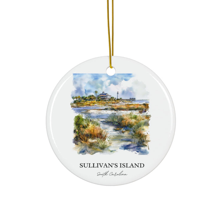 Sullivans Island Ornament: Unique Sullivans Island Souvenir, Sullivans Island Xmas Decor, and Authentic Sullivans Island Gift