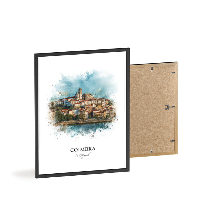 Coimbra, Portugal – Watercolor Art Print