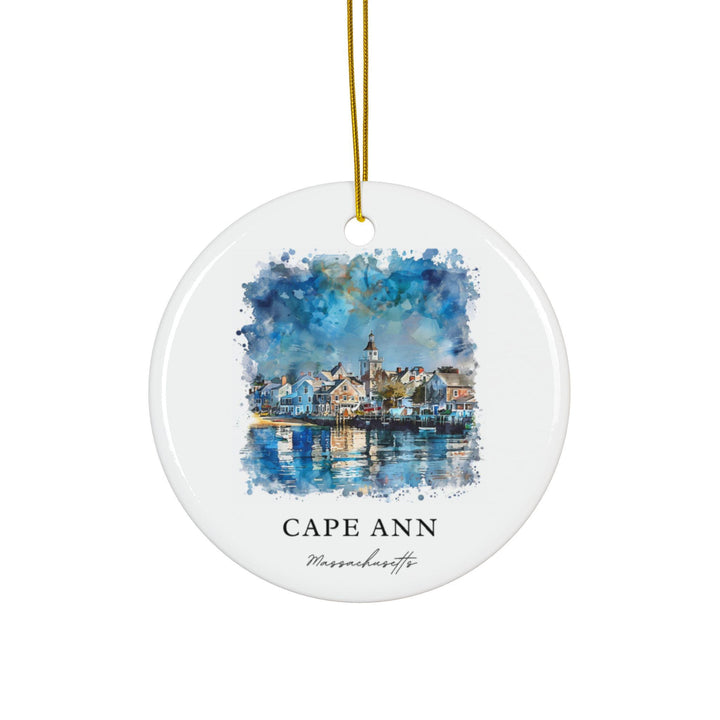 Cape Ann Ornament: Unique Cape Ann Souvenir, Massachusetts Xmas Decor, and Authentic Cape Ann MA Gift