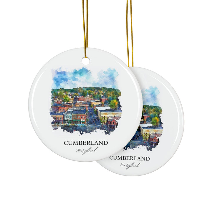 Cumberland MD Ornament: Unique Cumberland Souvenir, Maryland Xmas Decor, and Authentic Cumberland Maryland Gift