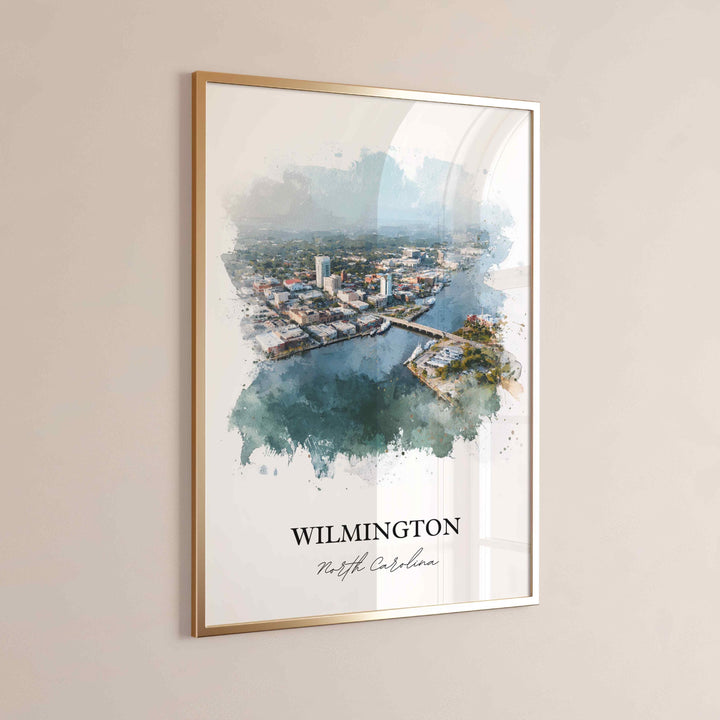 Wilmington, North Carolina – Watercolor Art Print