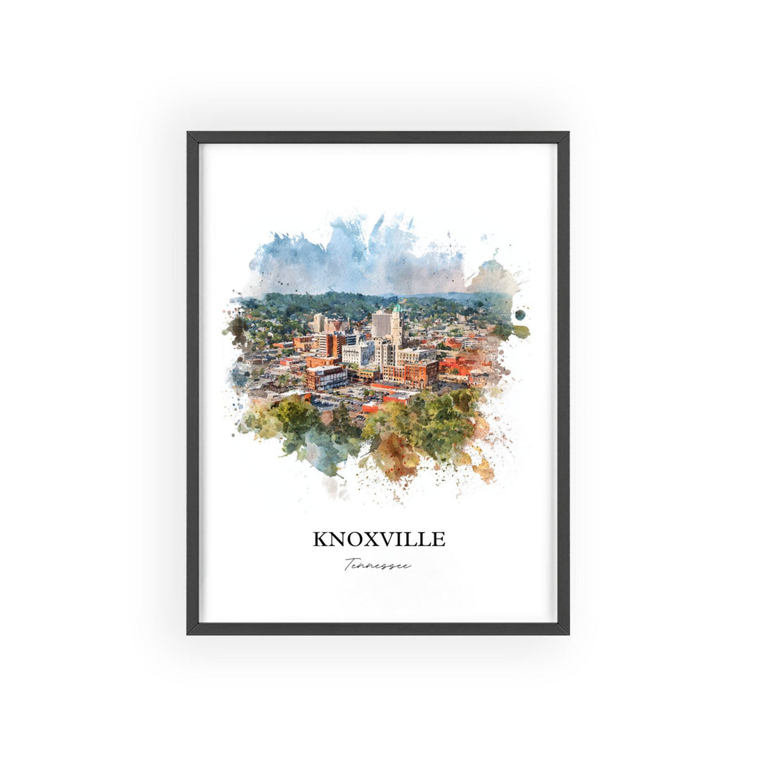 Knoxville, Tennessee – Watercolor Art Print