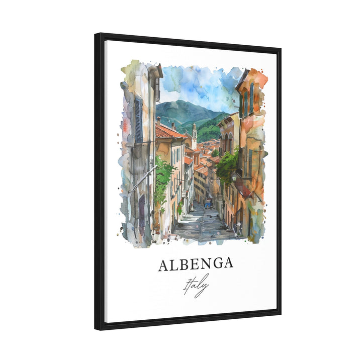 Albenga Italy Wall Art, Albenga Savona Print, Albenga Watercolor, Albenga Genoa Gift, Travel Poster, Housewarming Gift