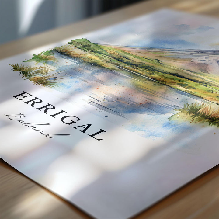 Errigal Ireland Wall Art, Errigal Print, Errigal Watercolor Art, Gweedore Donegal Gift, Travel Print, Travel Poster, Housewarming Gift