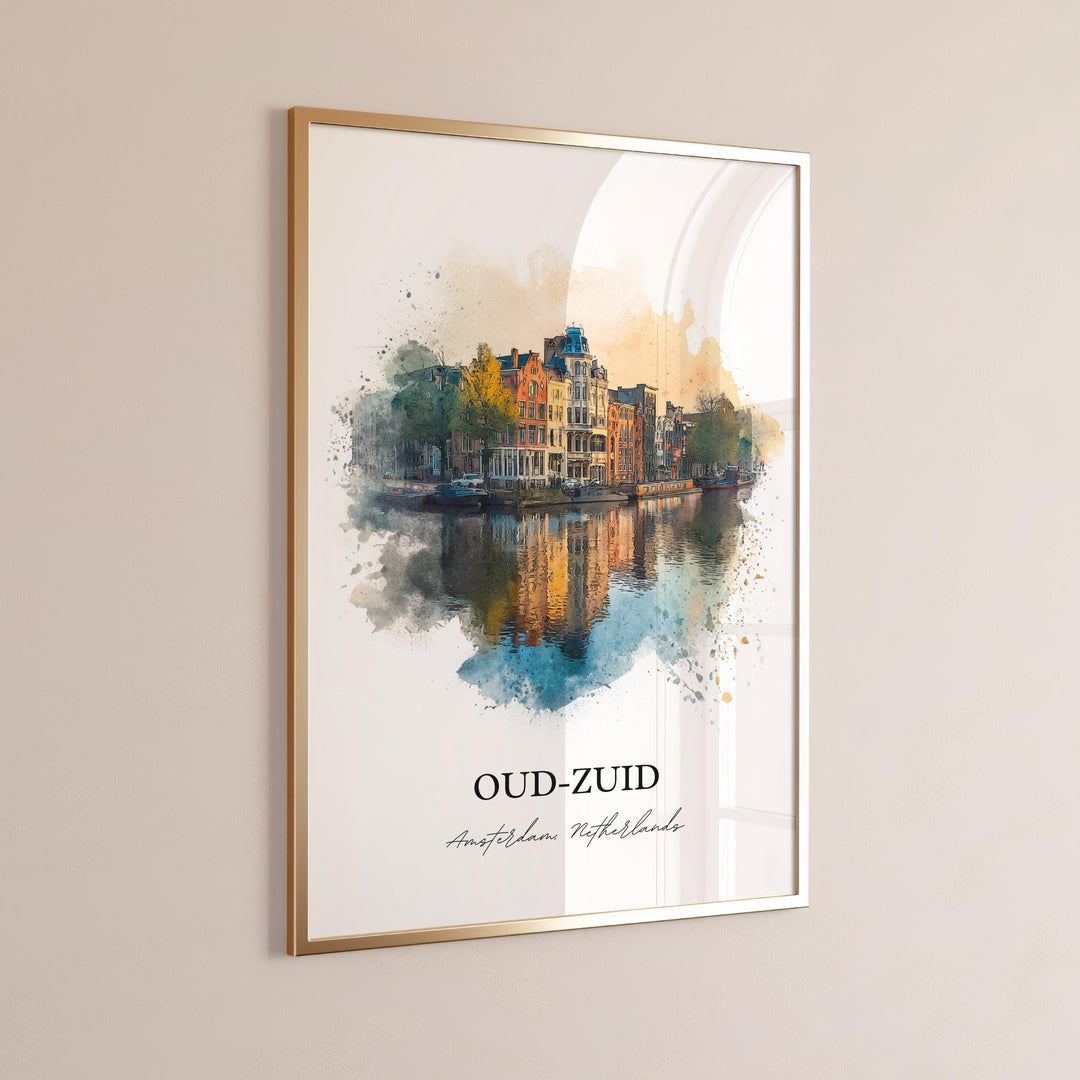Oud-Zuid, Amsterdam – Watercolor Art Print