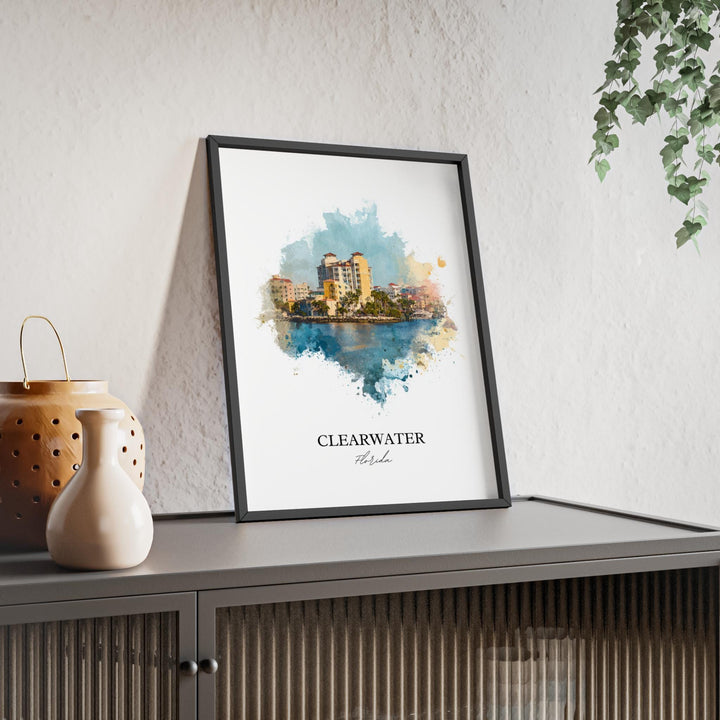 Clearwater, Florida – Watercolor Art Print
