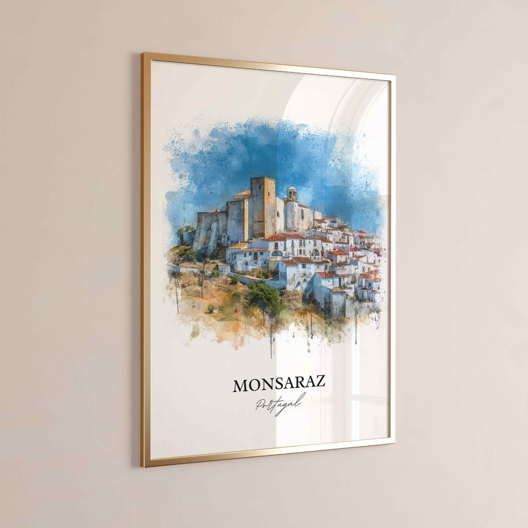 Monsaraz, Portugal – Watercolor Art Print