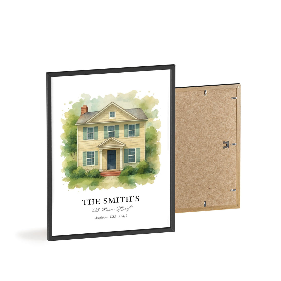 Custom Watercolor House Portrait from Photo, Personalized Home Painting, First Home or Housewarming Gift, Realtor Closing Gift