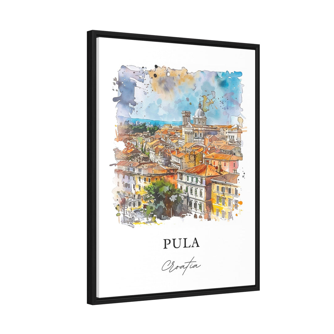 Pula Croatia Wall Art, Pula Print, Pula Istrian Peninsula Watercolor, Pula Croatia Gift,