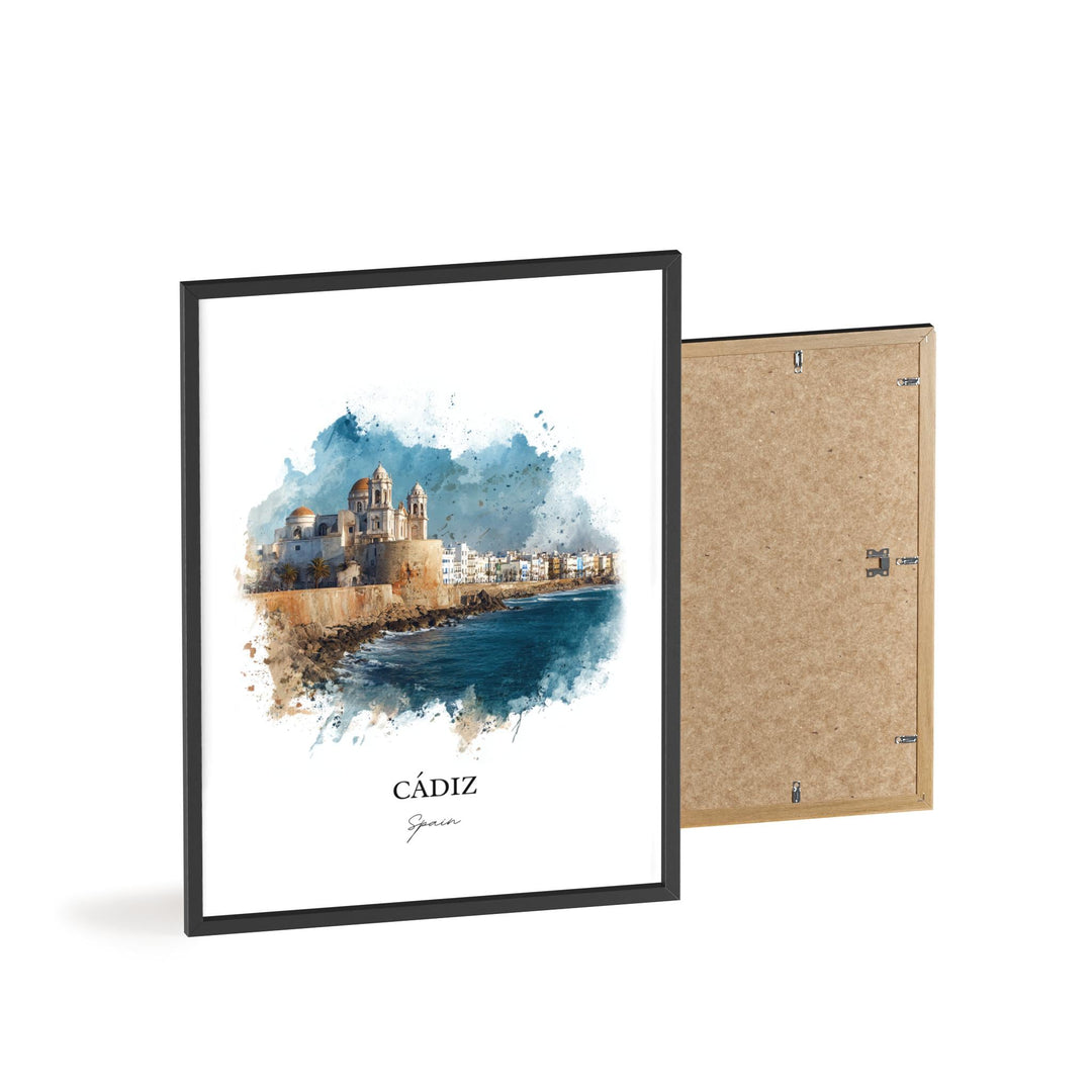 Cadiz, Spain – Watercolor Art Print