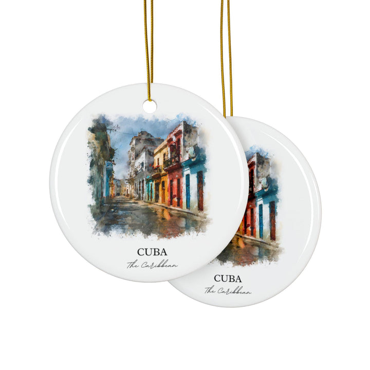 Cuba Ornament: Unique Cuba Souvenir, Cuba Xmas Decor, and Authentic Caribbean Gift