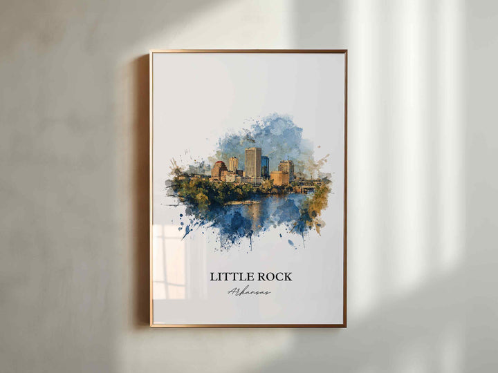 Little Rock, Arkansas – Watercolor Art Print