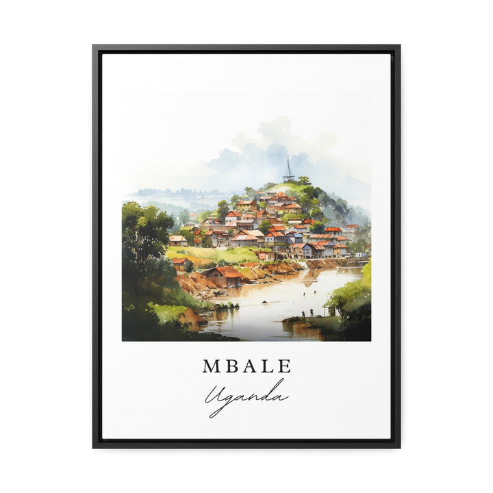 Mbale traditional travel art - Uganda, Mbale poster, Wedding gift, Birthday present, Custom Text, Personalized Gift