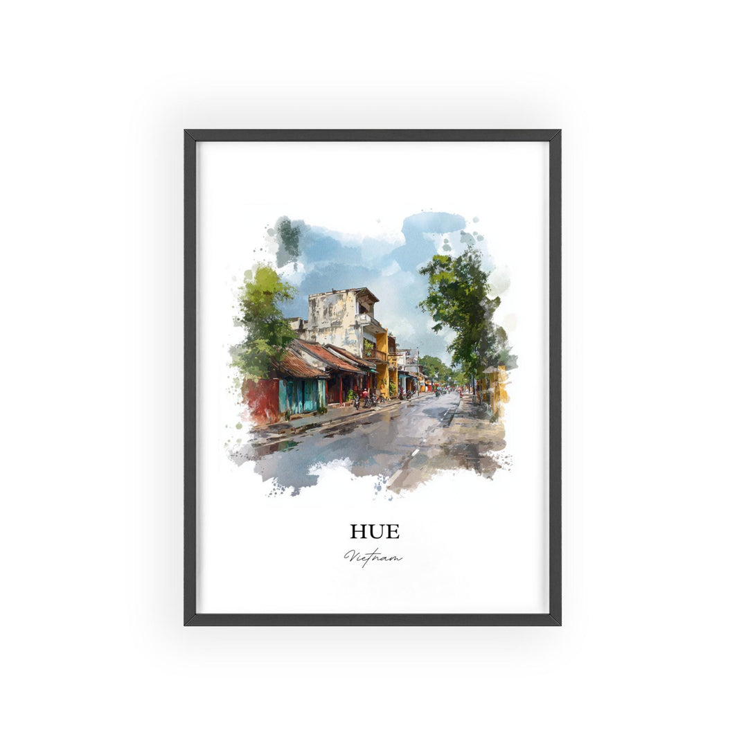 Hue, Vietnam – Watercolor Art Print