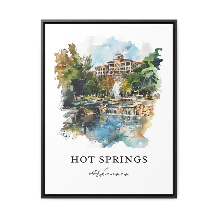 Hot Springs, Arkansas – Watercolor Art Print