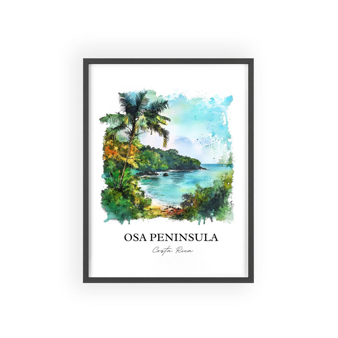 Osa Peninsula, Costa Rica – Watercolor Art Print