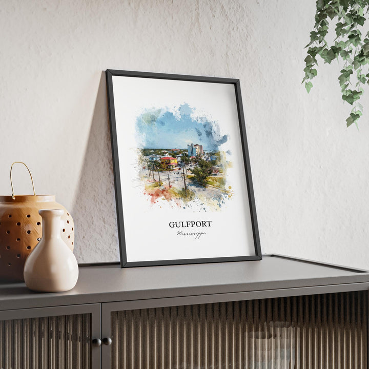 Gulfport, Mississippi – Watercolor Art Print