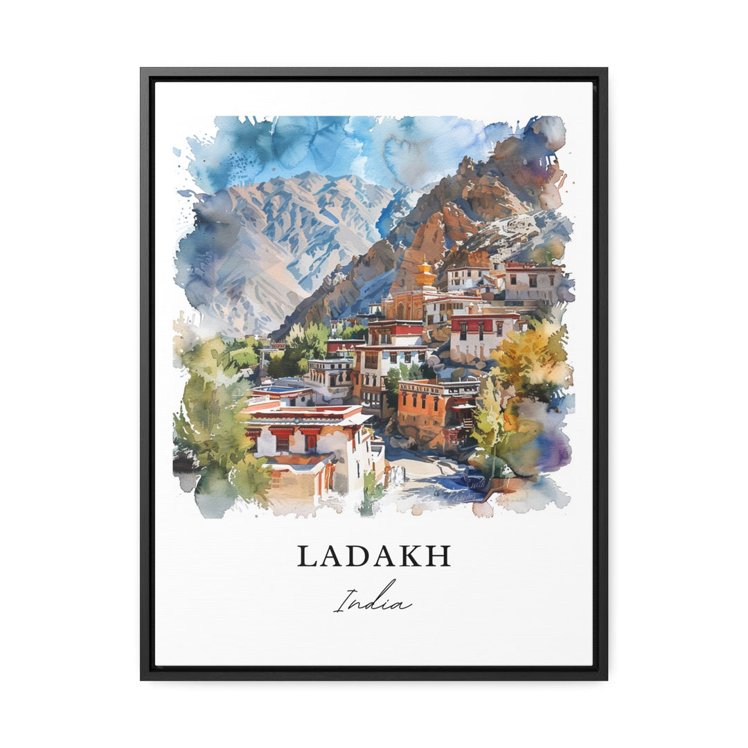 Ladakh India Wall Art, Ladakh Print, Ladakh Watercolor, Ladakh Kashmir India Gift,