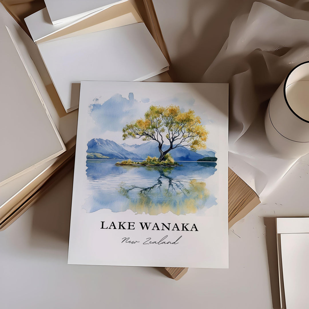 Lake Wanaka Wall Art - New Zealand Print