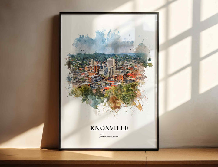 Knoxville, Tennessee – Watercolor Art Print