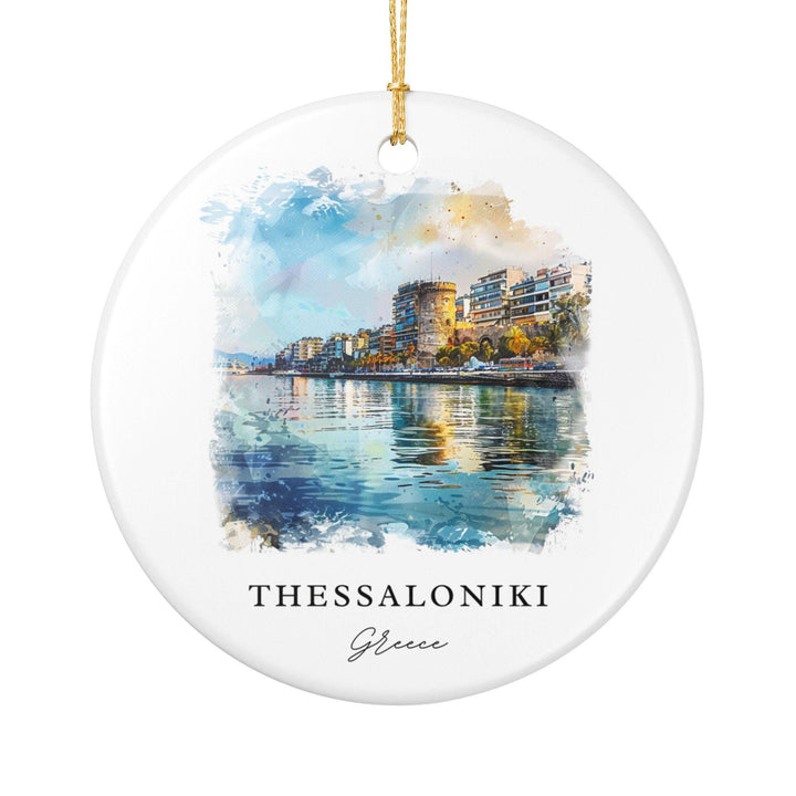 Thessaloniki Ornament: Unique Thessaloniki Souvenir, Thessaloniki Greece Xmas Decor, and Authentic Greece Gift