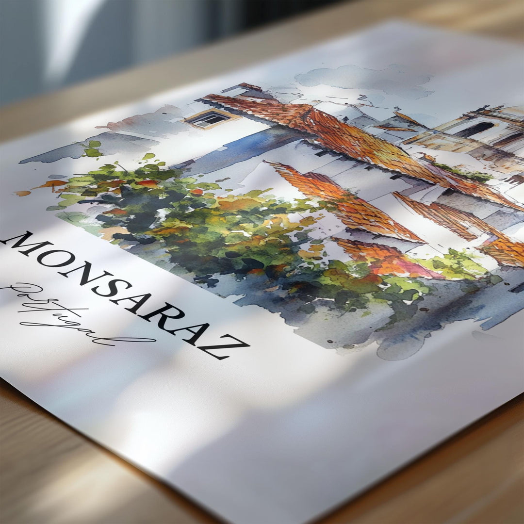 Monsaraz, Portugal – Watercolor Art Print