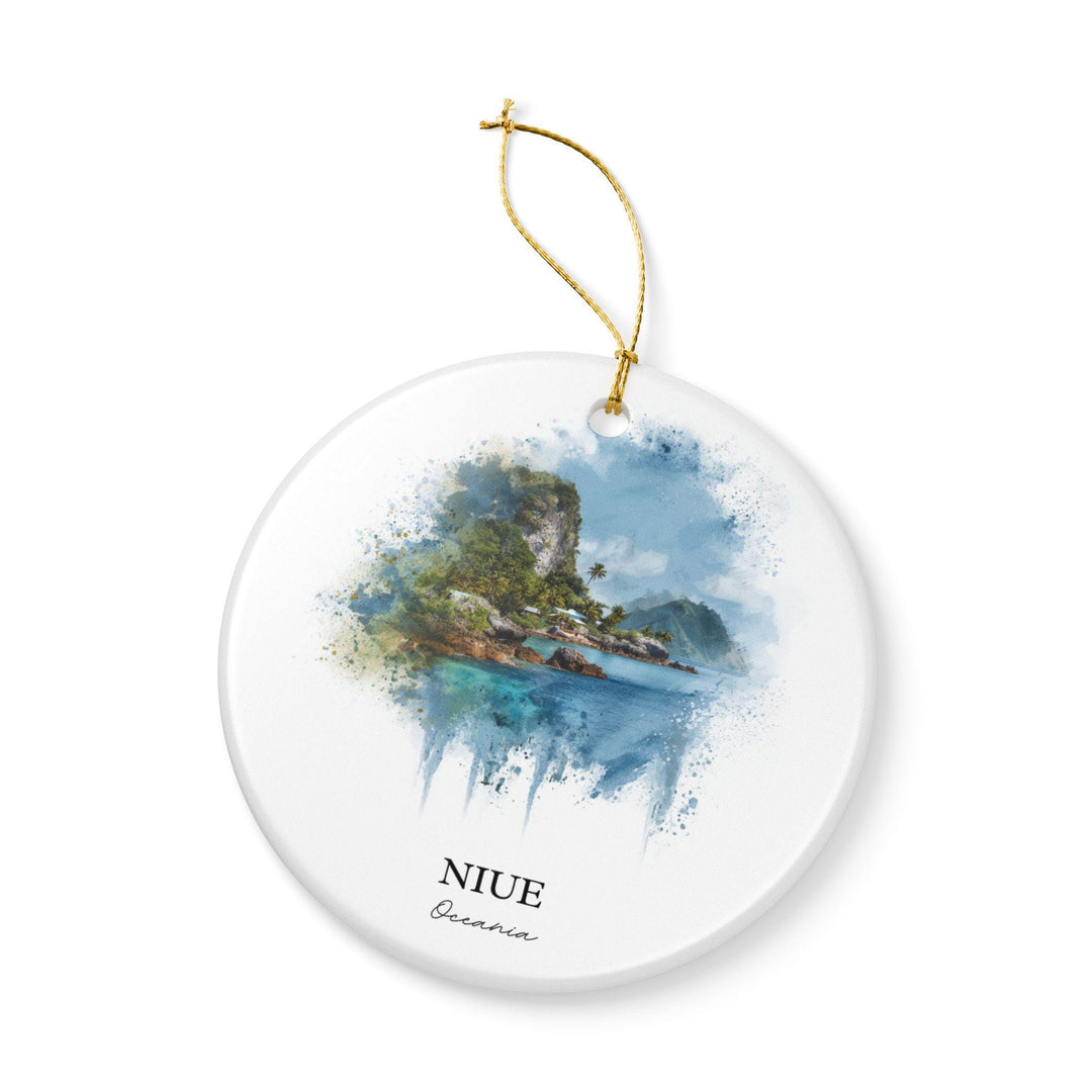 Niue Ornament: Unique Niue Souvenir, Niue Xmas Decor, and Authentic Niue Gift