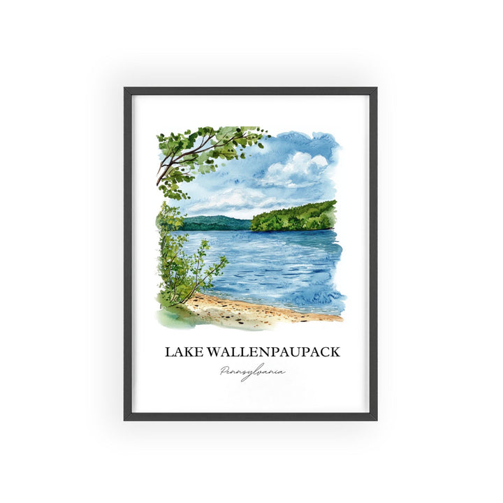 Lake Wallenpaupack Wall Art, Tafton PA Print, Pennsylvania Artwork, Lake Wallenpaupack Gift, Travel Print, Travel Poster, Housewarming Gift