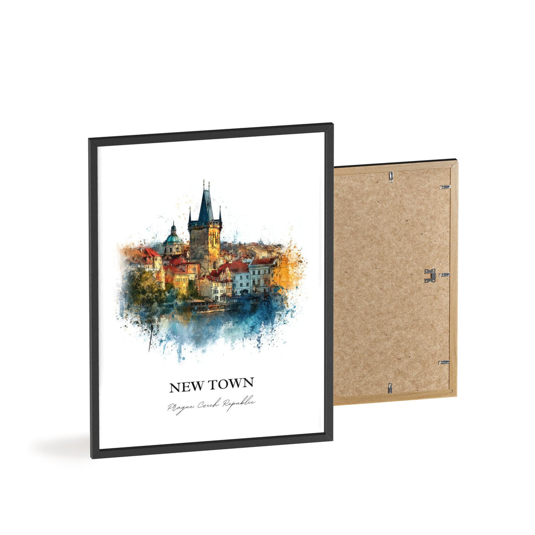 Prague, Czech Republic – Watercolor Art Print