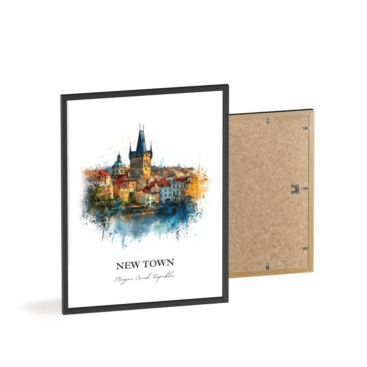 Prague, Czech Republic – Watercolor Art Print