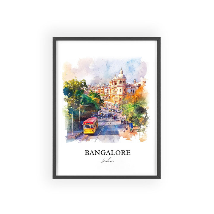 Bangalore, India – Watercolor Art Print