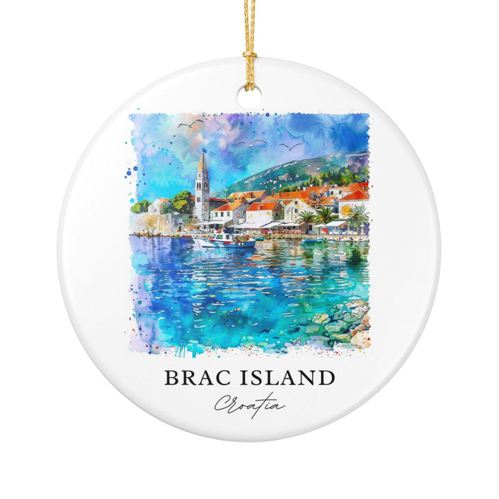 Brac Island Ornament: Unique Brac Island Souvenir, Croatia Xmas Decor, and Authentic Brac Island Croatia Gift