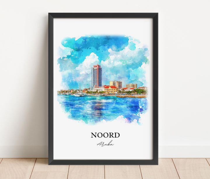 Noord, Aruba – Watercolor Art Print