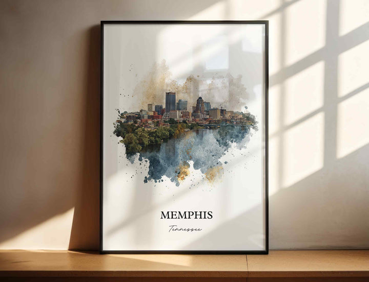 Memphis, Tennessee – Watercolor Art Print