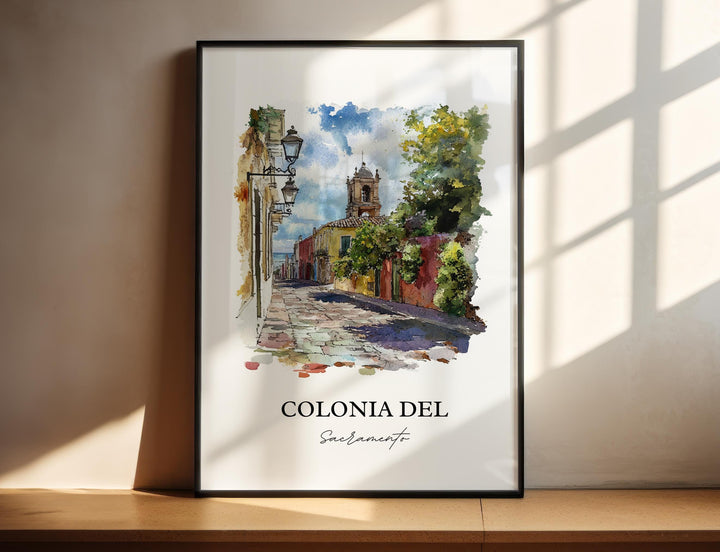 Colonia del Sacramento Wall Art, Uruguay Print, Uruguay Artwork, Colonia del Sacramento Gift, Travel Print, Travel Poster, Housewarming Gift
