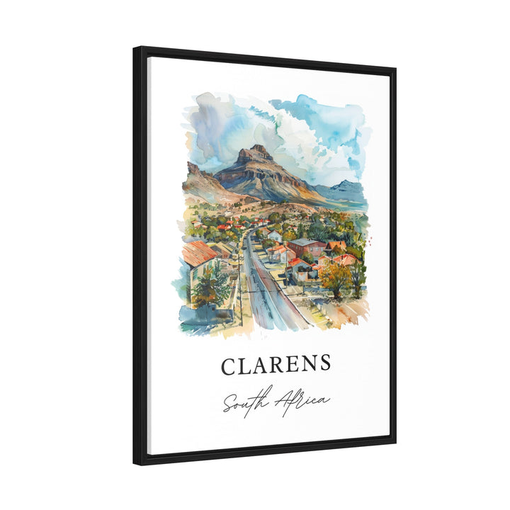 Clarens South Africa Art, Clarens Print, Clarens SA Watercolor, Maluti Mountains Gift,