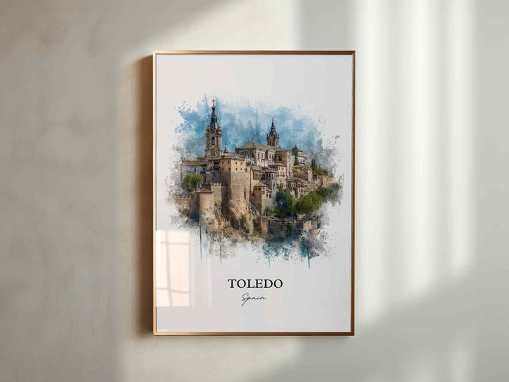 Toledo, Spain – Watercolor Art Print