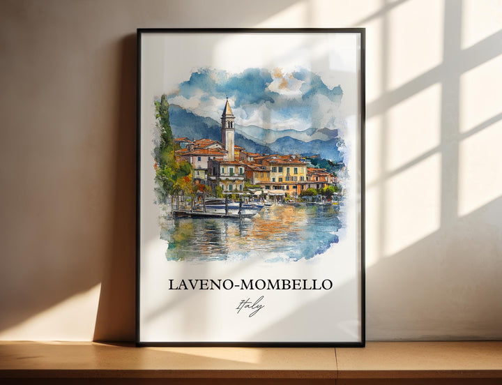 Laveno-Mombello Wall Art, Varese Print, Lombardy Province Artwork, Laveno-Mombello Gift, Travel Print, Travel Poster, Housewarming Gift