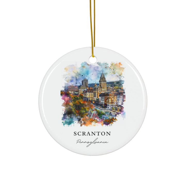 Scranton PA Ornament: Unique Scranton Souvenir, Scranton PA Decor, and Authentic Scranton PA Gift