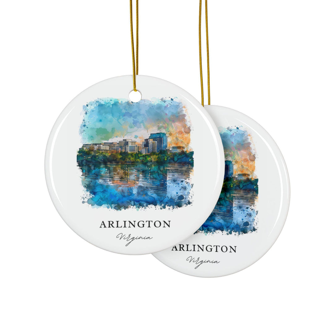 Arlington Virginia Ornament: Unique Arlington VA Souvenir, Virginia Xmas Decor, and Authentic Arlington VA Gift