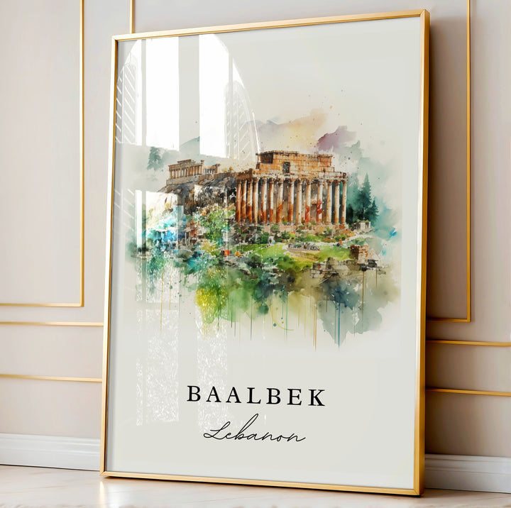 Baalbek Wall Art - Lebanon Print