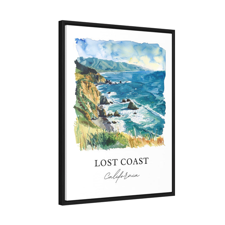 Lost Coast Wall Art, Lost Coast California Print, Lost Coast Watercolor, Mendocino Cali Gift,