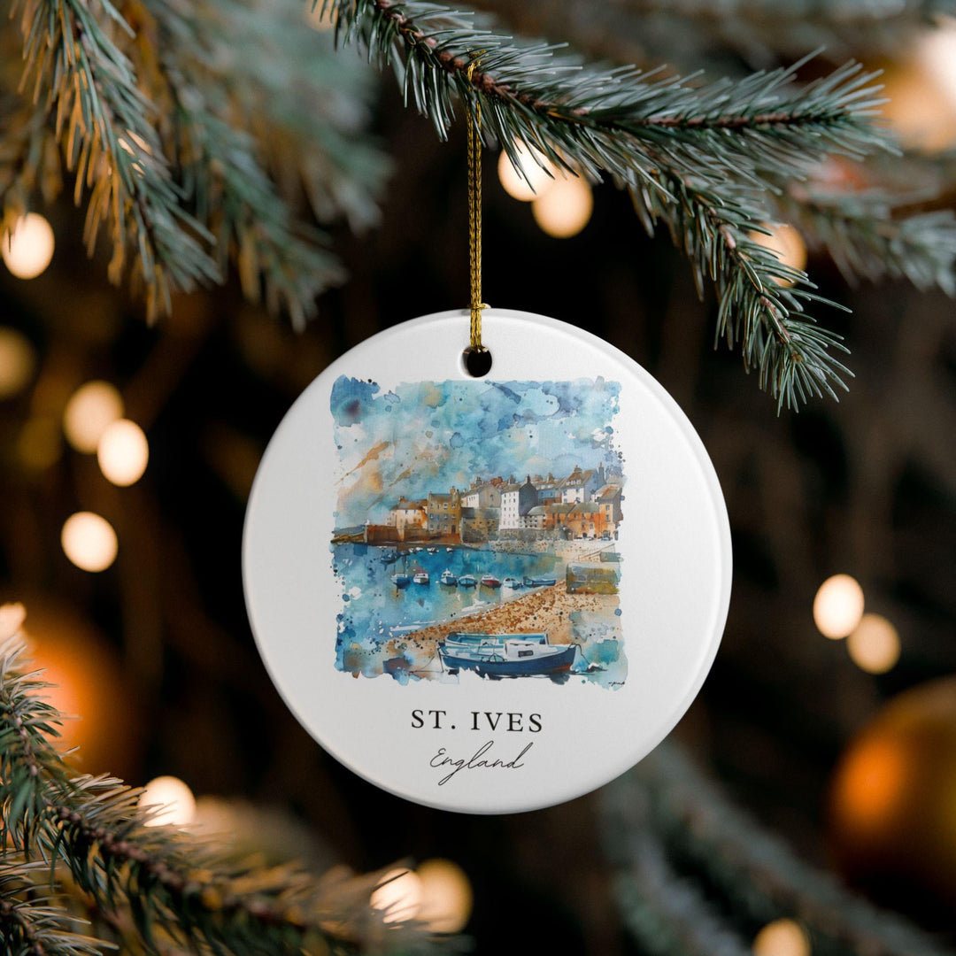 St. Ives Ornament: Unique St. Ives Souvenir, St. Ives Xmas Decor, and Authentic St. Ives England Gift